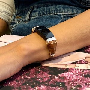 Elegant Bronze Brown Fitbit Inspire Bracelet Strap